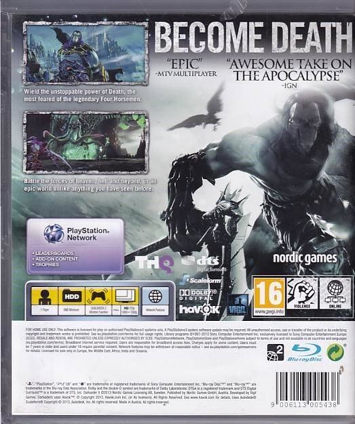 Darksiders II - PS3 (B Grade) (Genbrug)